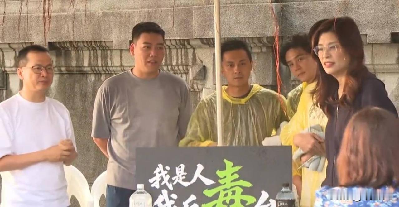 郑丽文傍晚来看望国民党“绝食”的四个年轻党员，但是民进党立委林楚茵等人就过分了，