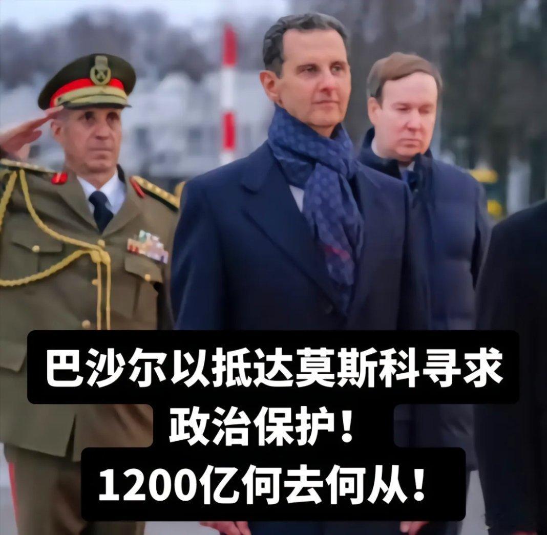 巴沙尔 北京时间12月8号22:30分！巴沙尔乘专机安全抵达莫斯科！寻求政治庇护