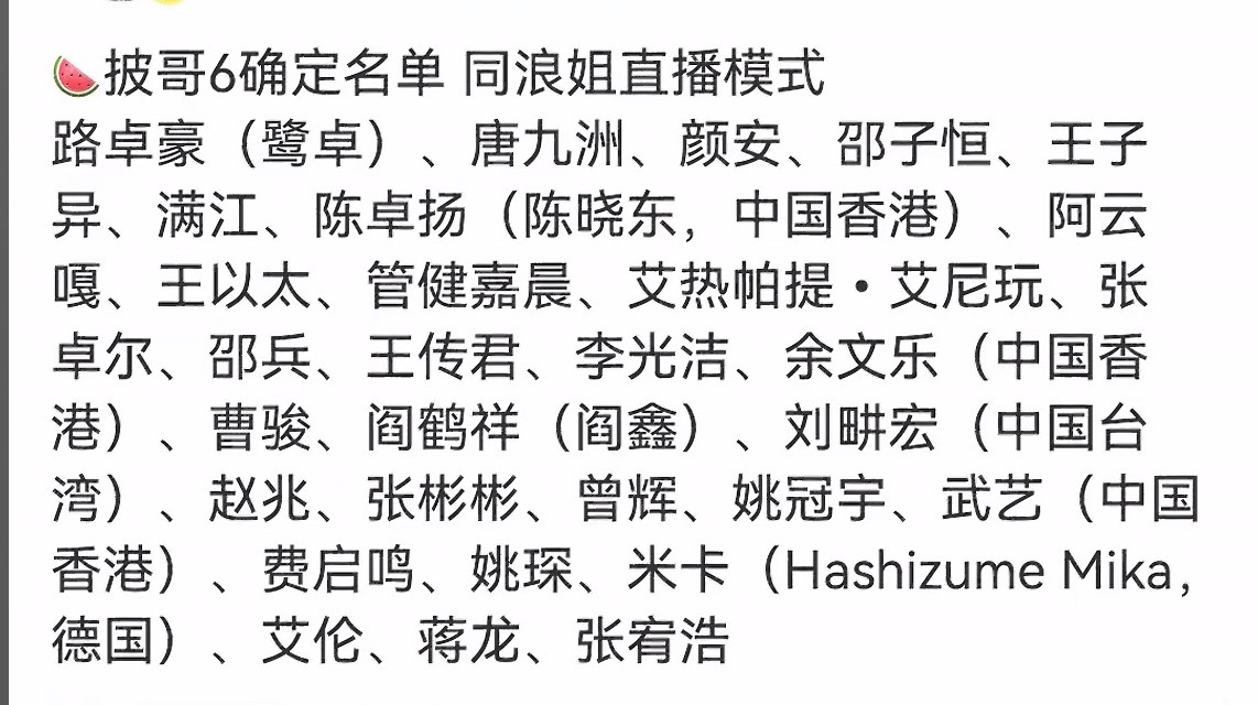 网传披荆斩棘的哥哥新一季名单！艾热和王以太都在名单中！披荆斩棘