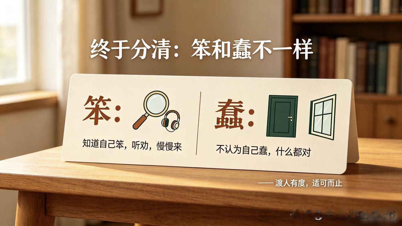 终于分清：笨和蠢，根本是两回事！
成年人最高级的智慧：不劝蠢人！
 
40+的中