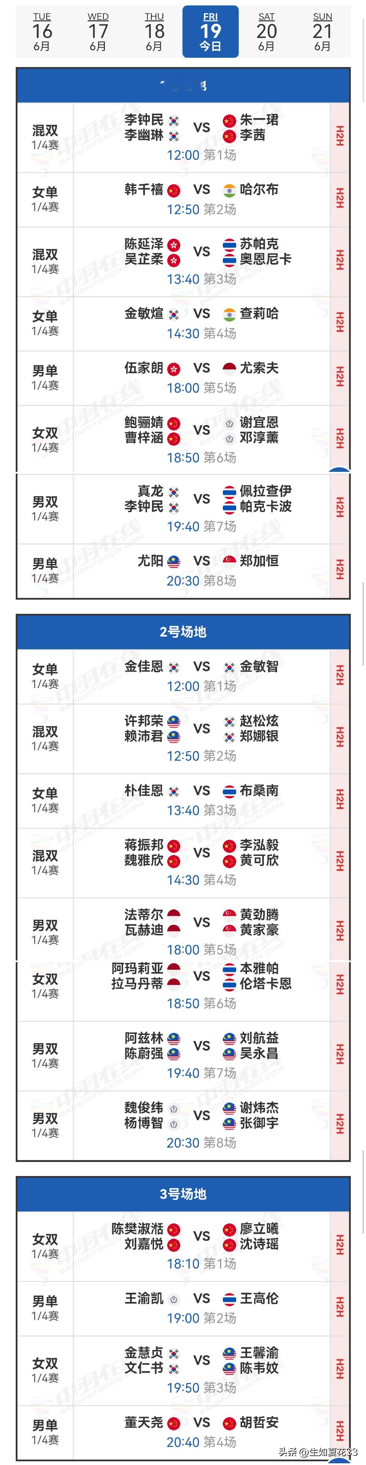 19日赛程2026年澳门羽毛球公开赛 
    2026年澳门羽毛球公开赛进入1