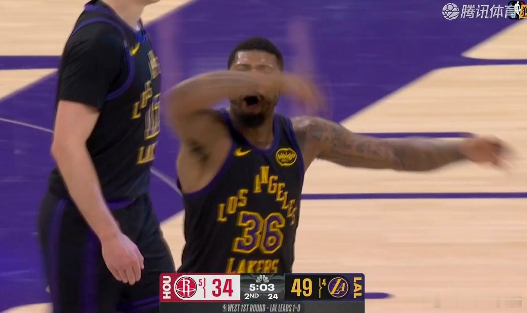 斯玛特17分，肯纳德12分！谁能想到缺两核心的湖人能吊打火箭！！ 