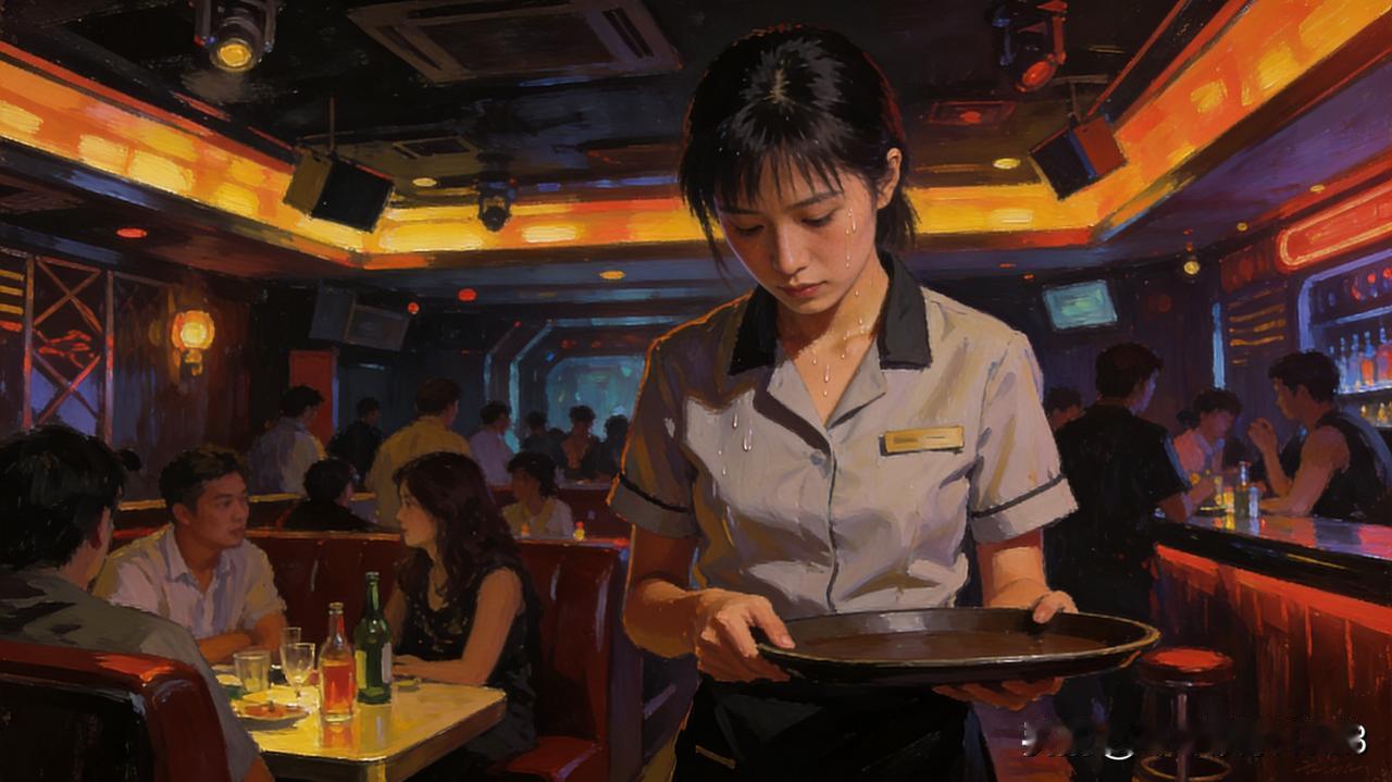 小琳第一次踏进 KTV 时，手心全是汗。端着托盘穿梭在嘈杂包房，她低着头不敢看人