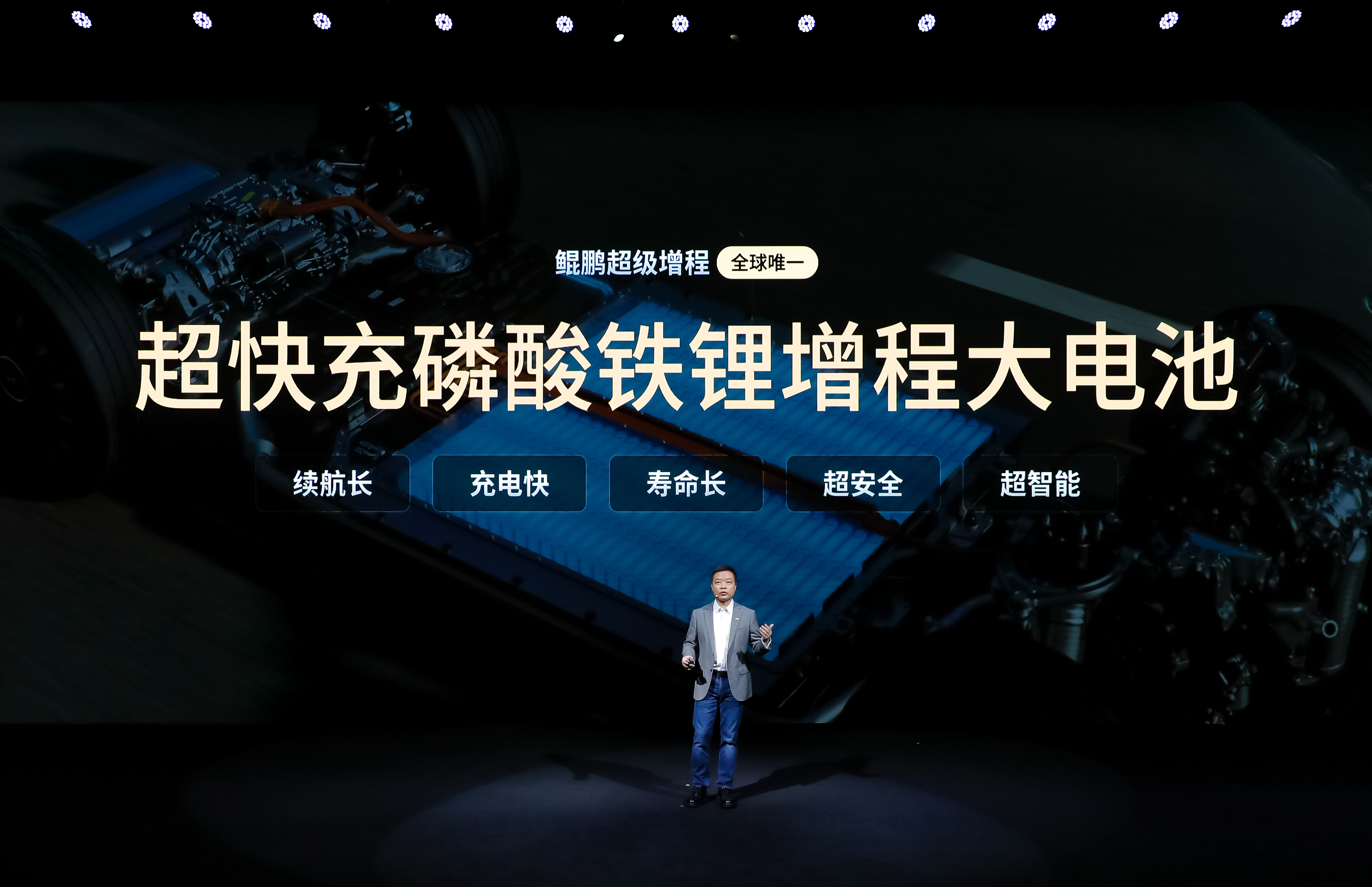 小鹏X9超级增程太强了 小鹏X9超级增程今晚预售小鹏X9鲲鹏超级增程电池有点东西