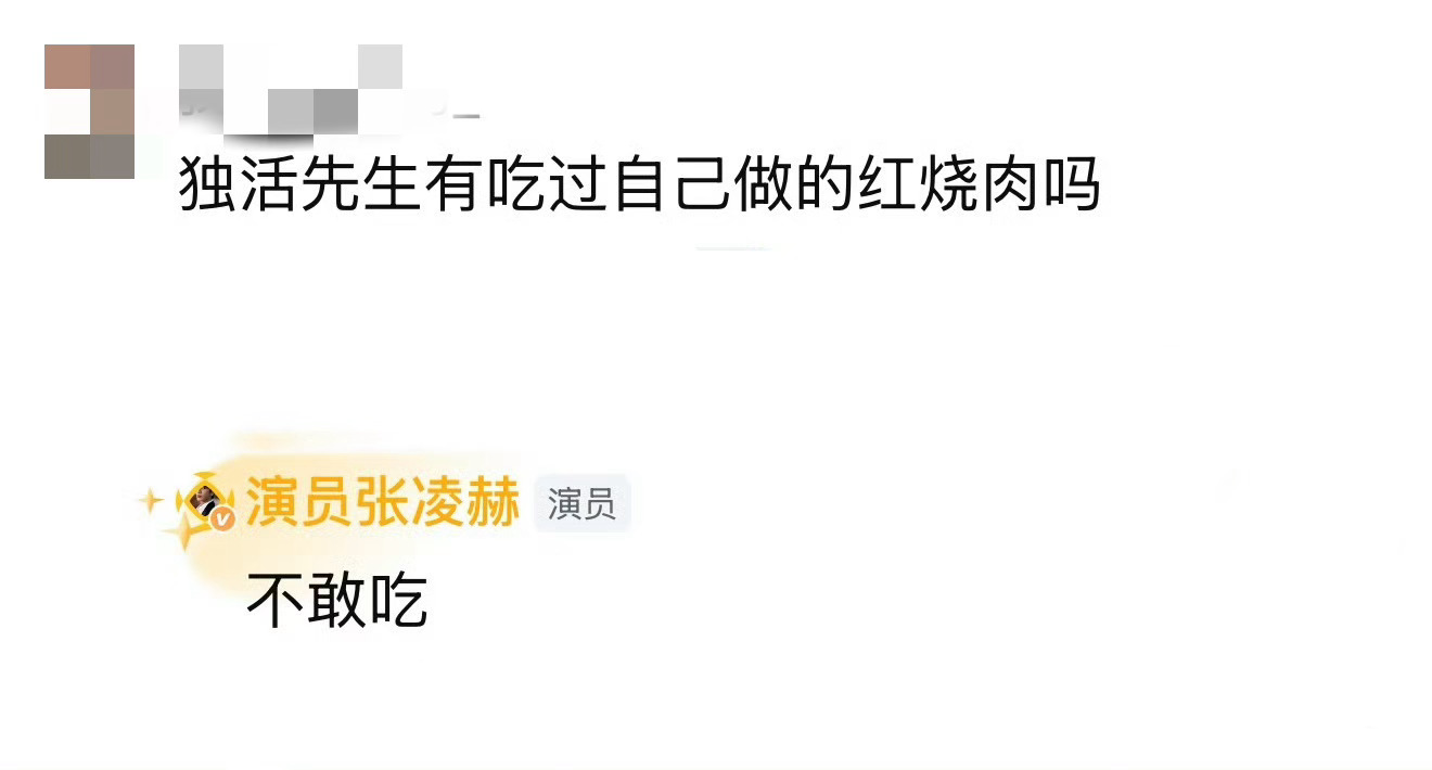 张凌赫重新定义全熟 张凌赫不敢吃自己做的红烧肉 喜欢吃全熟的吗！看到图终于懂了张