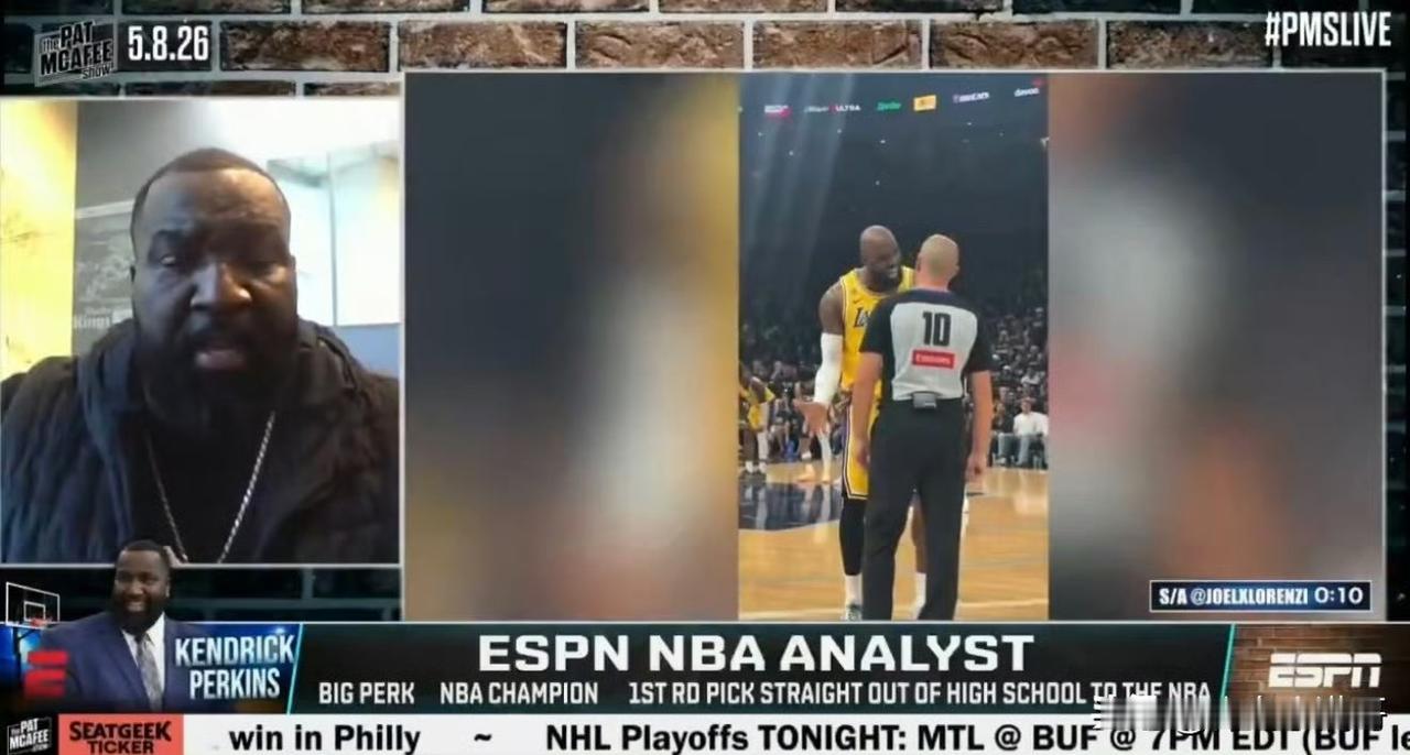 老将待遇！！！詹姆斯老了，他的犯规吹罚尺度也在下降！

ESPN评论员帕金斯表示