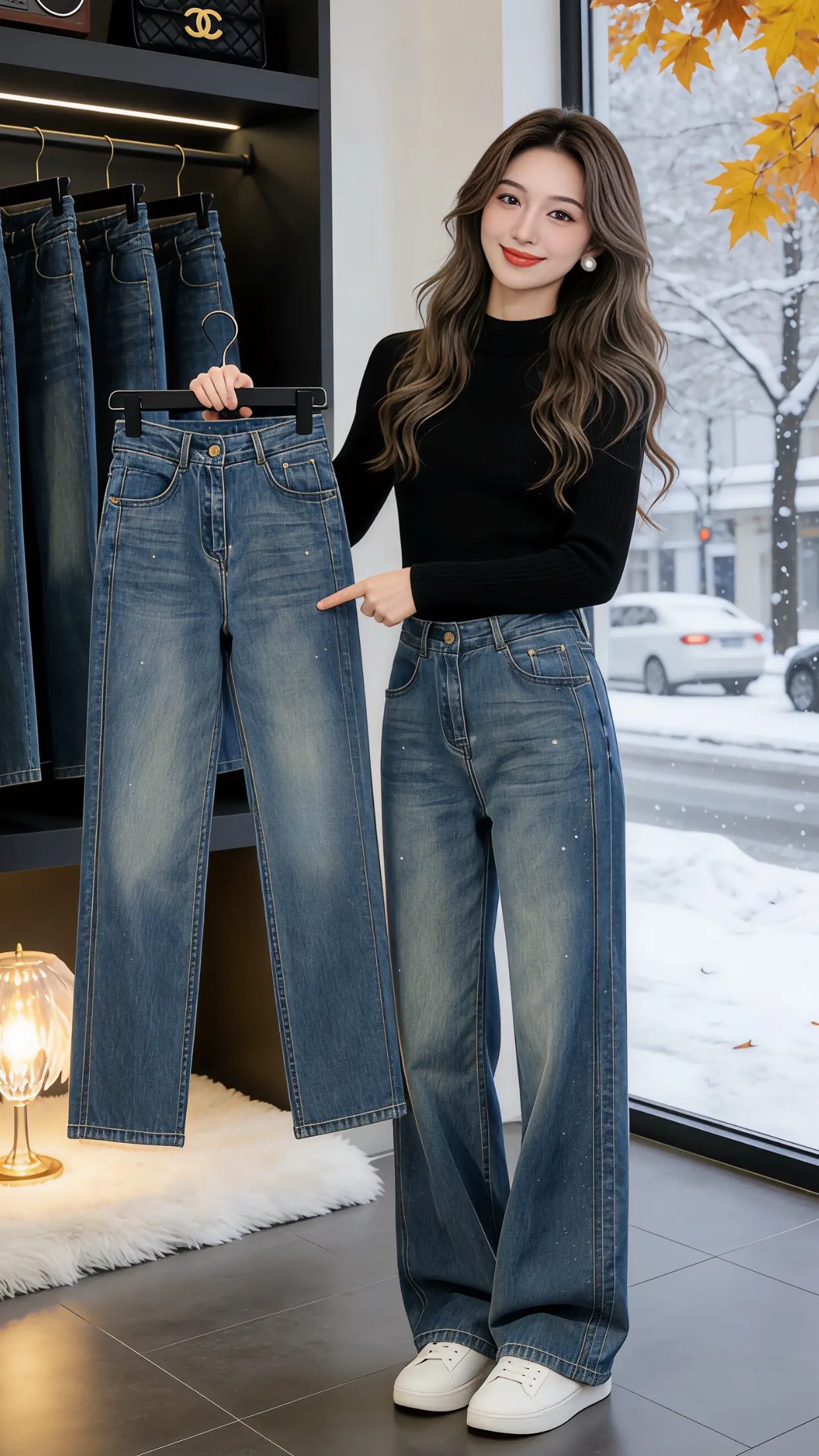 牛仔裤 穿出自己的风格 显瘦穿搭 春款上新 过年就要美美哒