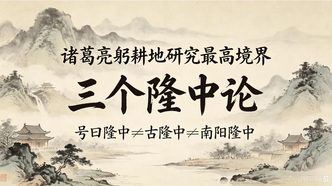 诸葛亮躬耕地研究终极答案为什么诸葛亮躬耕地在南阳卧龙岗