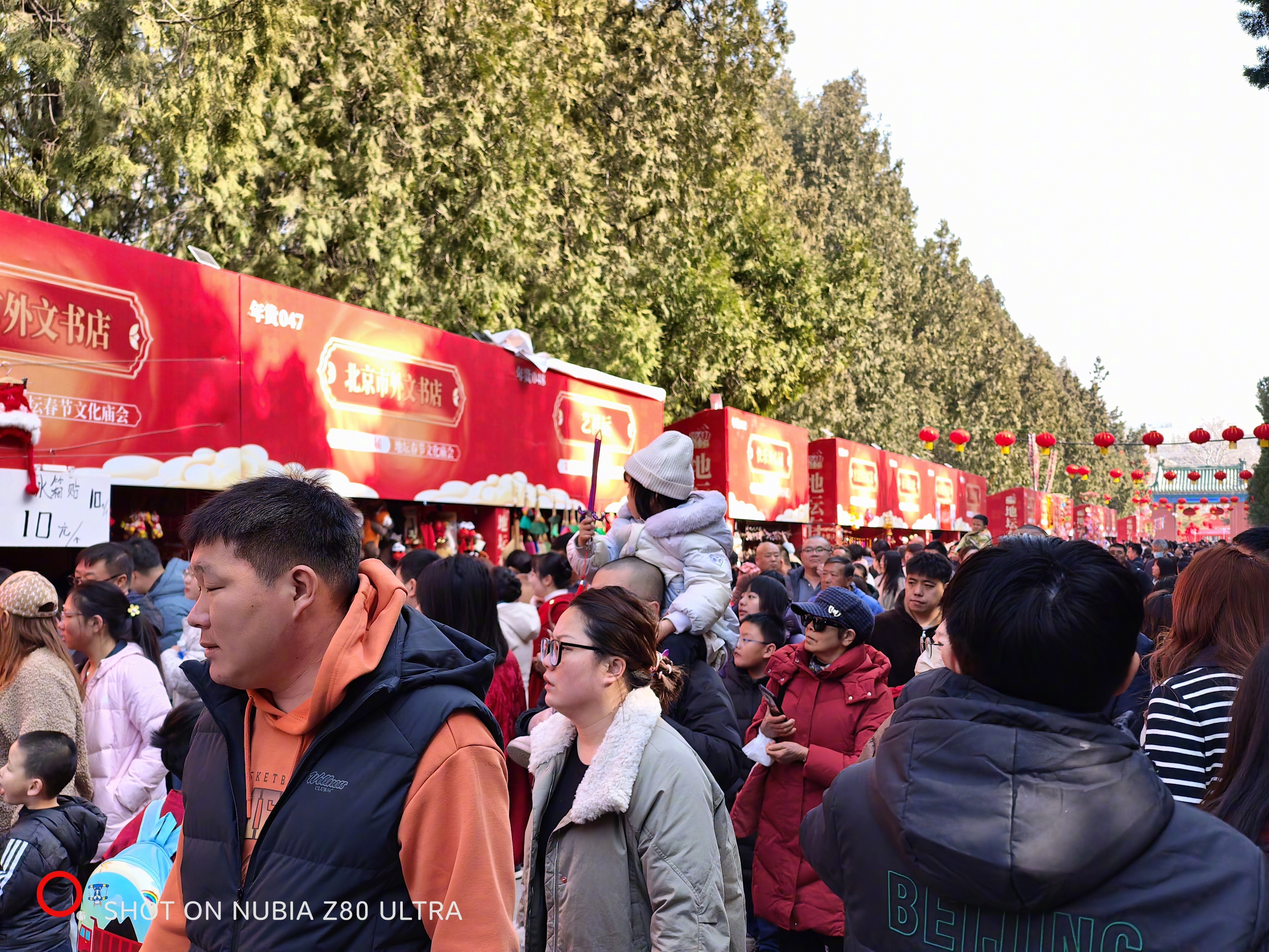 庙会应该是北京过年最大的人群聚集和热闹去处了。老胡今天自己带小外孙女去逛地坛庙会