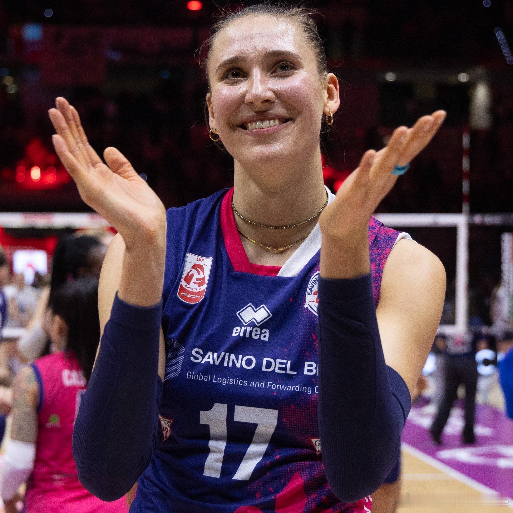 🔝 叶卡捷琳娜·安特罗波娃，在25/26赛季意大利联赛常规赛👑 66次拦网 