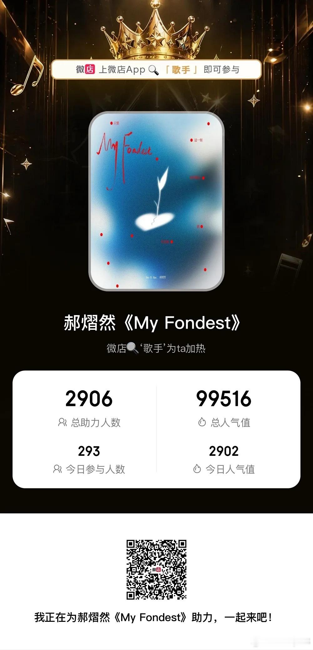 郝熠然 hyr郝熠然 投票了，宝子们 
