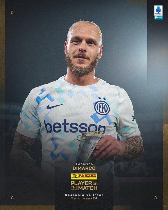 迪马尔科助攻带帽，拿到最佳实至名归国际米兰意甲热点现场