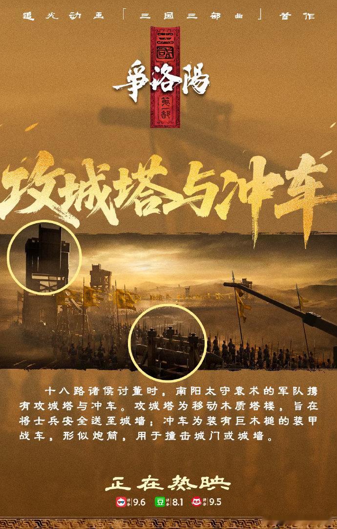 8分动画票房不到5000万走进影院才懂有多惊艳！《三国第一部：争洛阳》武戏热血，