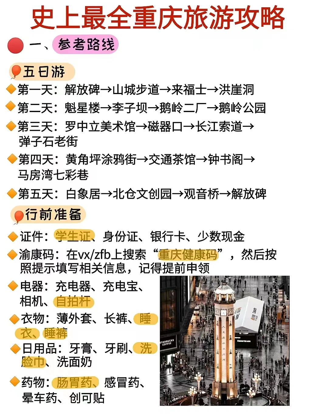 不要来重庆‼️如果要来一定要看这篇最全攻略