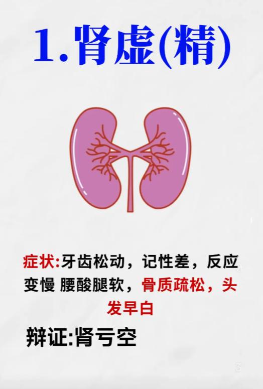 体质自查：肝肾虚、阴阳虚，4 种常见证型对照