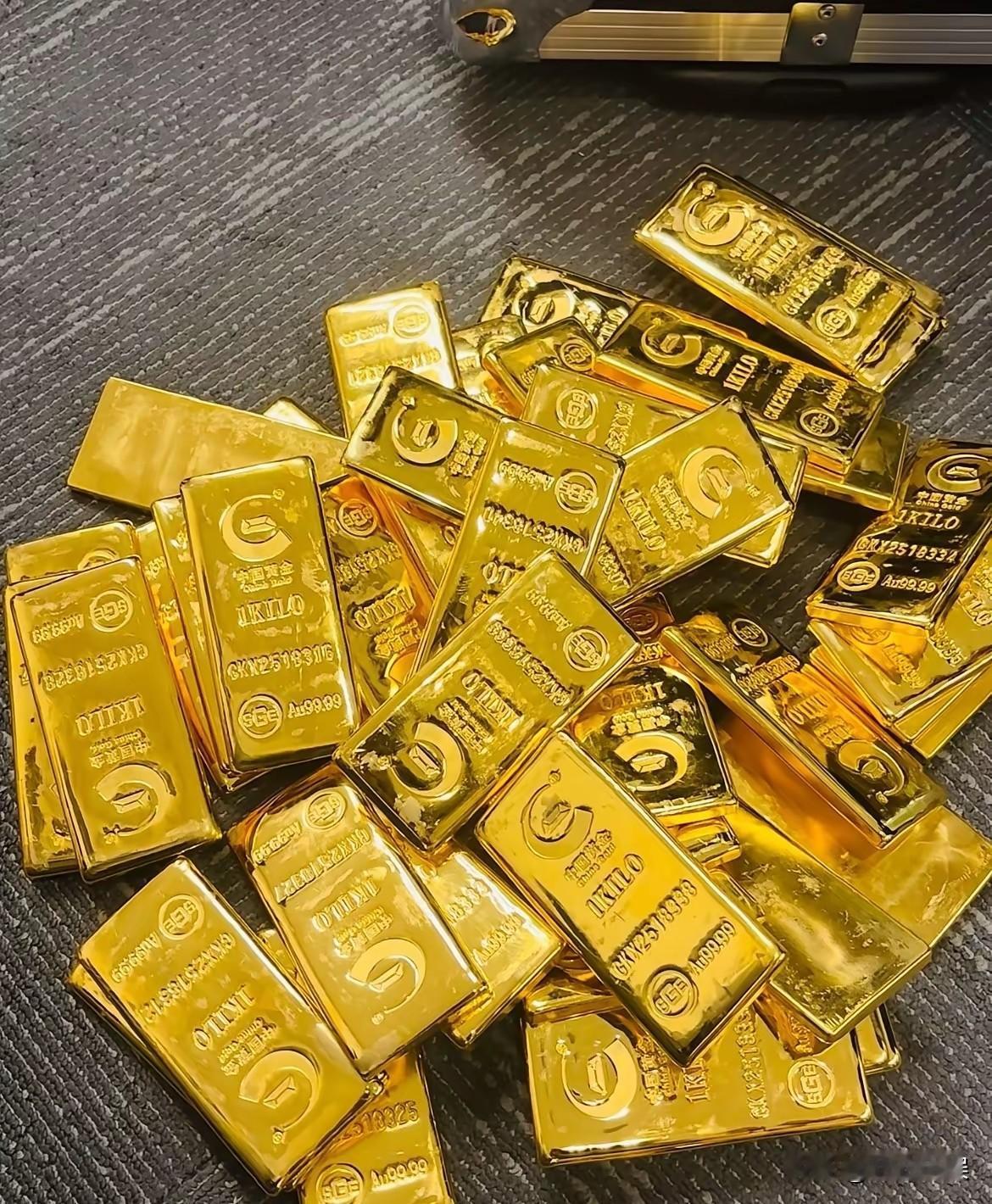 天啊这也太疯狂了吧！黄金现在价格飞涨，我姐像是看到了商机一样，疯狂买金条，家里的