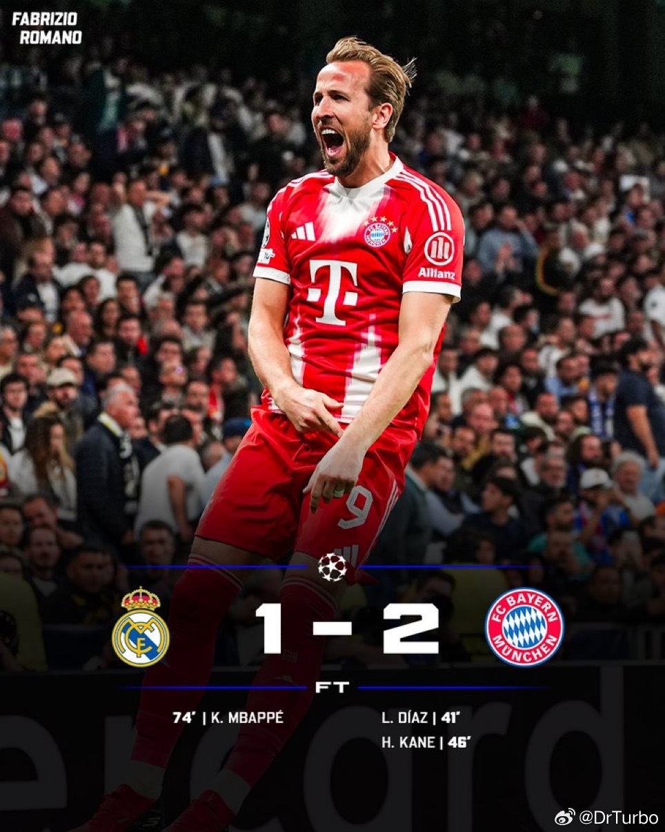 一觉醒来 拜仁在客场战胜了皇马皇马1比2拜仁欧冠热点现场 大家可以在欧冠超话中对