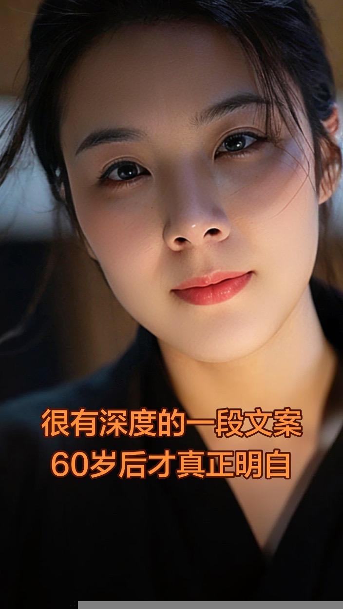 很有哲理的一篇文案： 60岁后才真正明白：在无法重来的人生 里，请尽量...