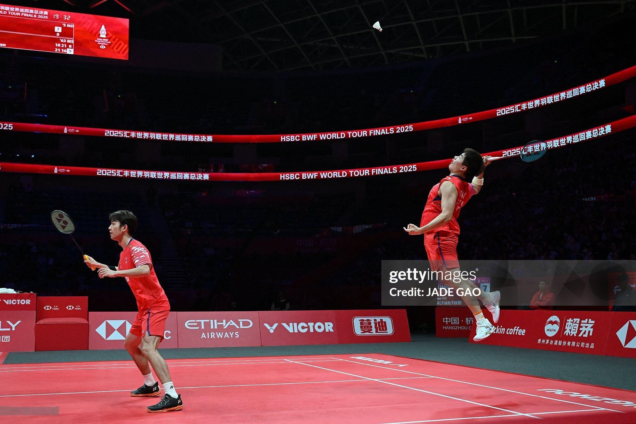 梁王驾到梁王组合 梁王加油 2025世界羽联年终总决赛20251219 小组赛©