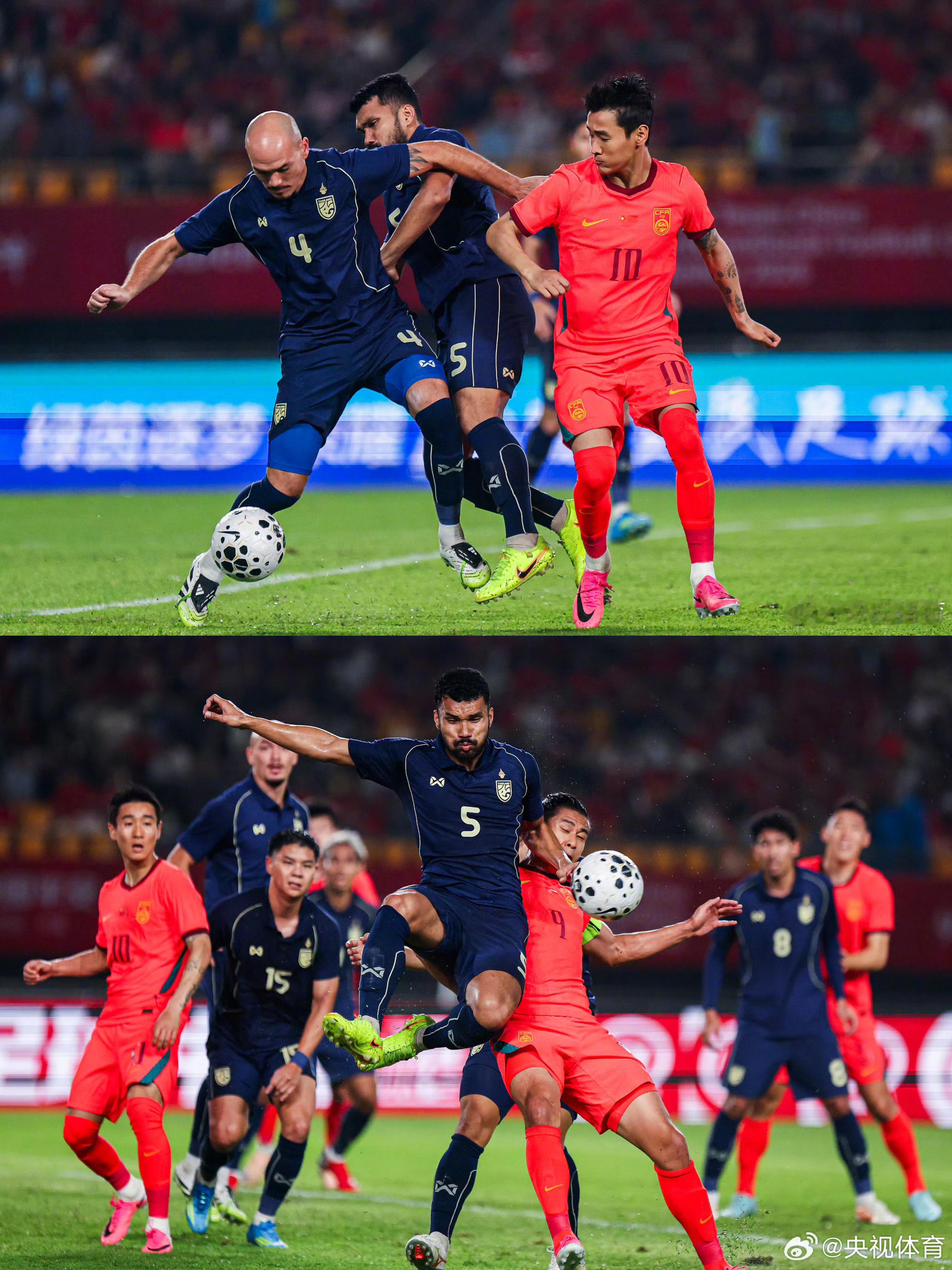 国足占尽了场面优势，在主场狂轰24脚门，依旧和泰国战成0–0。东南亚球队中，国足