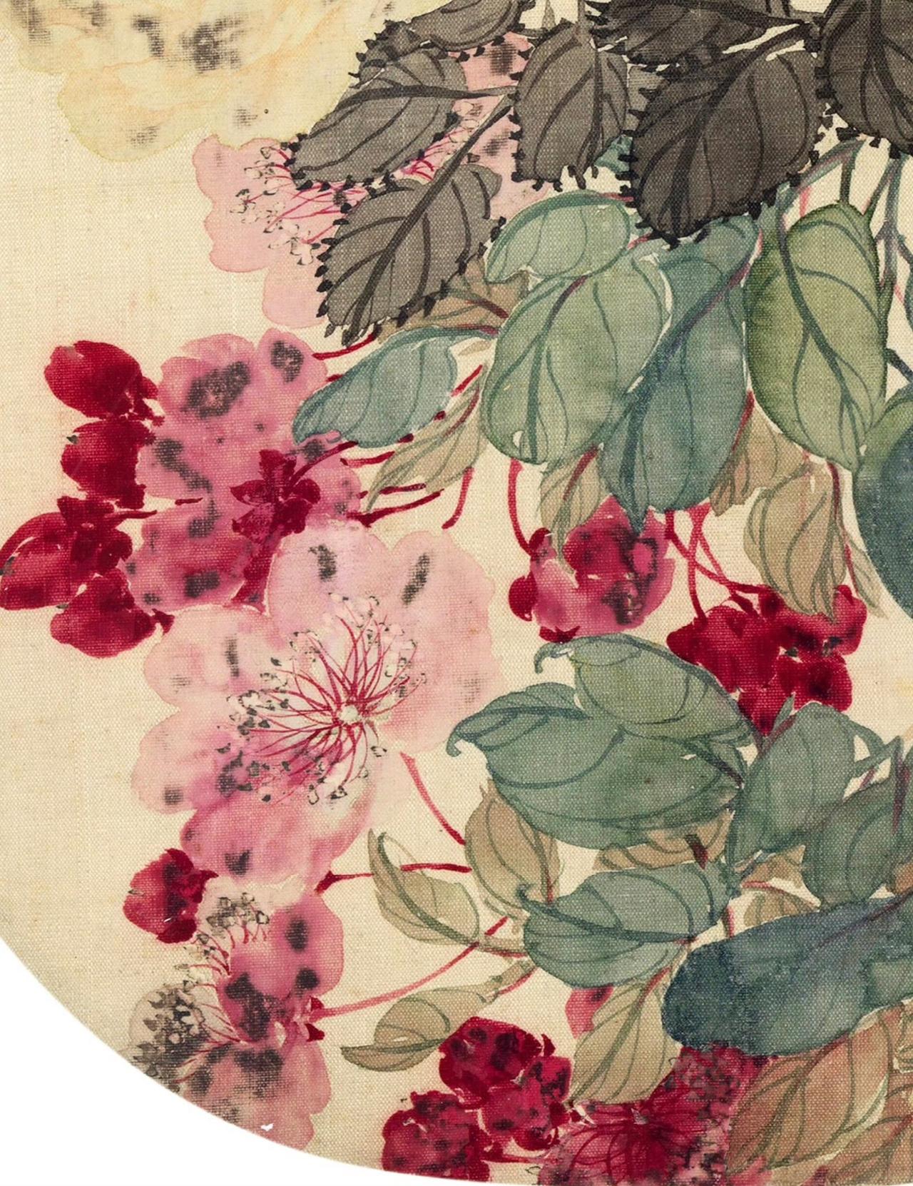 清 赵之谦 春满枝头
大好春光，想起一句范仲淹诗来:行歌春满路，坐歌春满园。