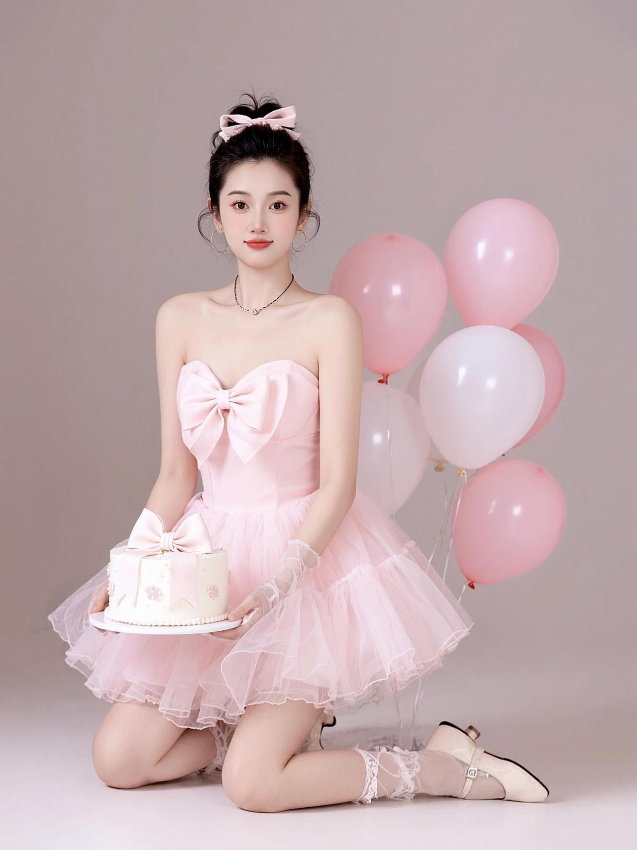 AI粉系芭蕾写真  抖音ai创作 抖音玩法合伙人计划