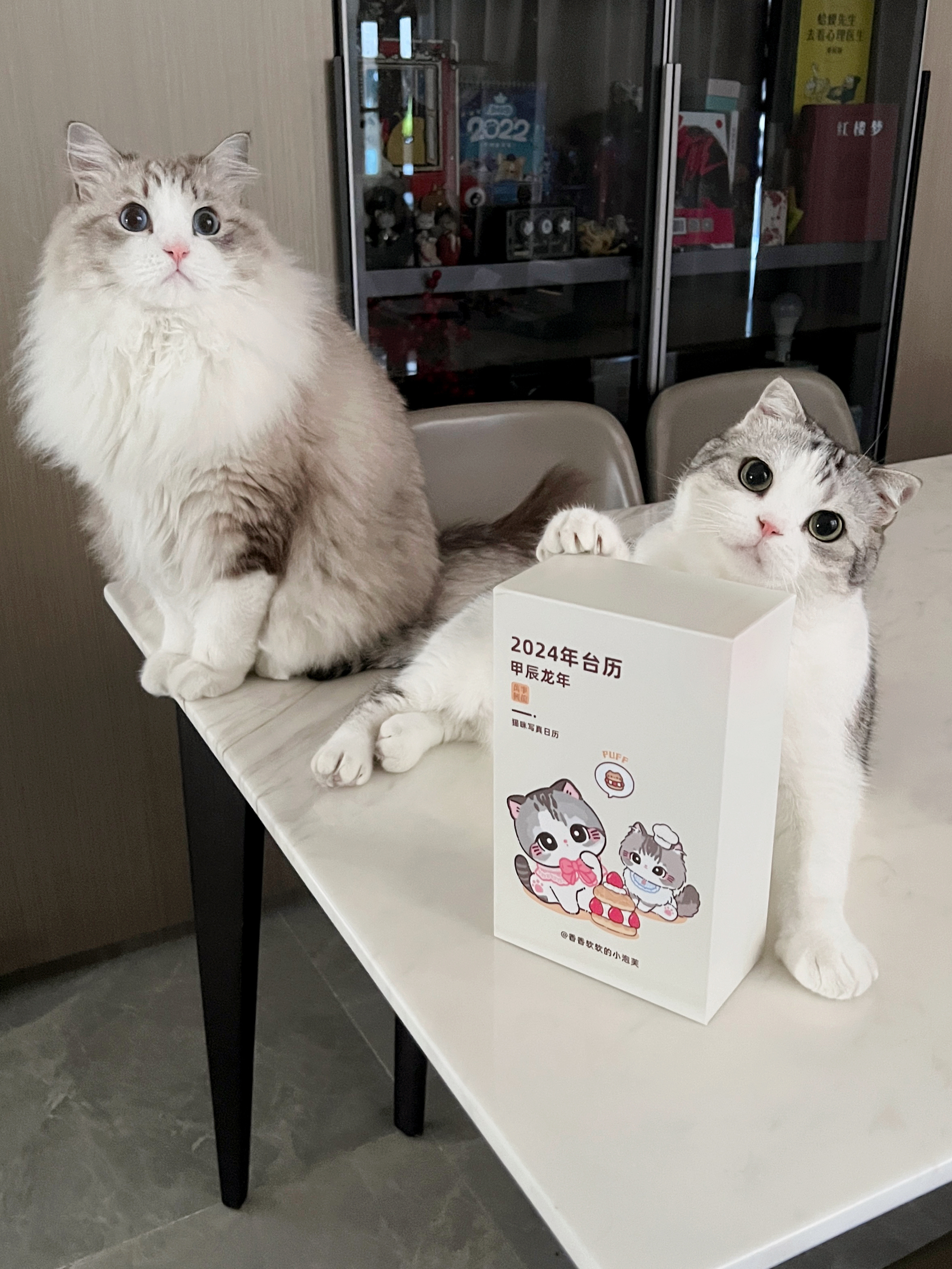 好多小伙伴都收到泡芙日历啦！欢迎拿到泡芙日历的宝宝们在tb店分享买家秀[亲亲][