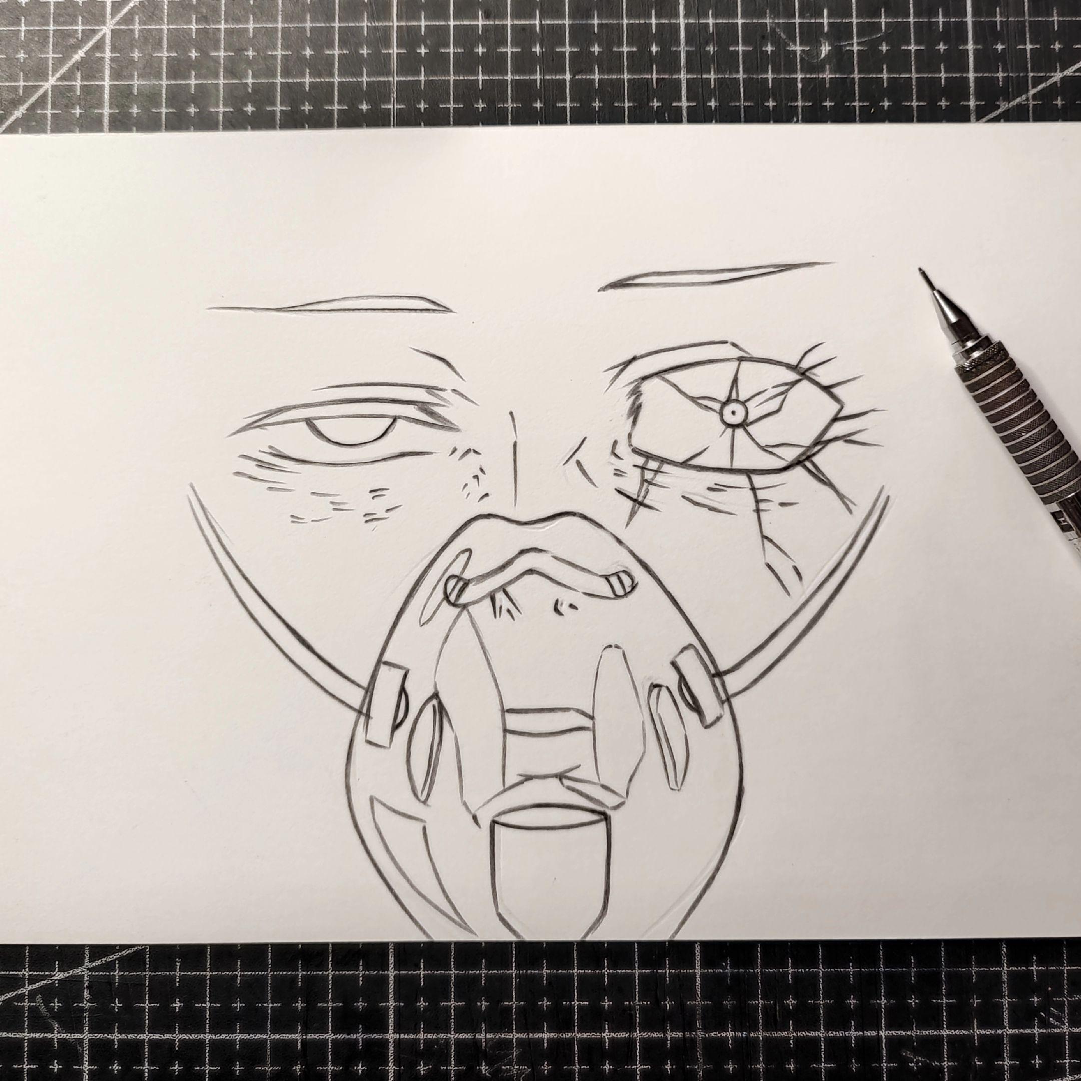 像一场梦. tokyoghoul 绘画工具：威思立一代马克笔