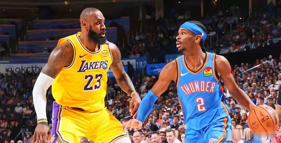 詹姆斯尽力局25/26赛季NBA季后赛西部半决赛G1，雷霆主场108-87大胜湖