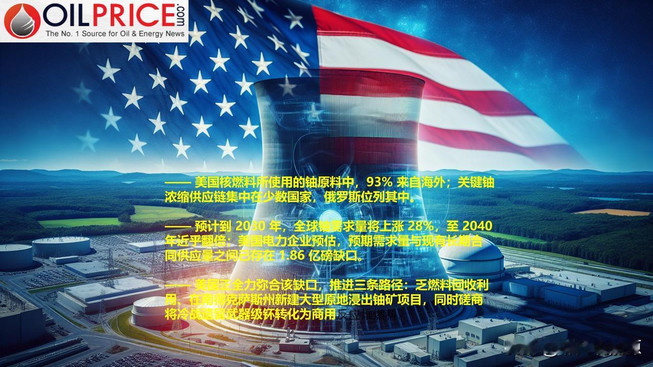 美国核燃料仅 7% 产自本土，正推进三条路径解决供应缺口

特朗普政府正推动本土