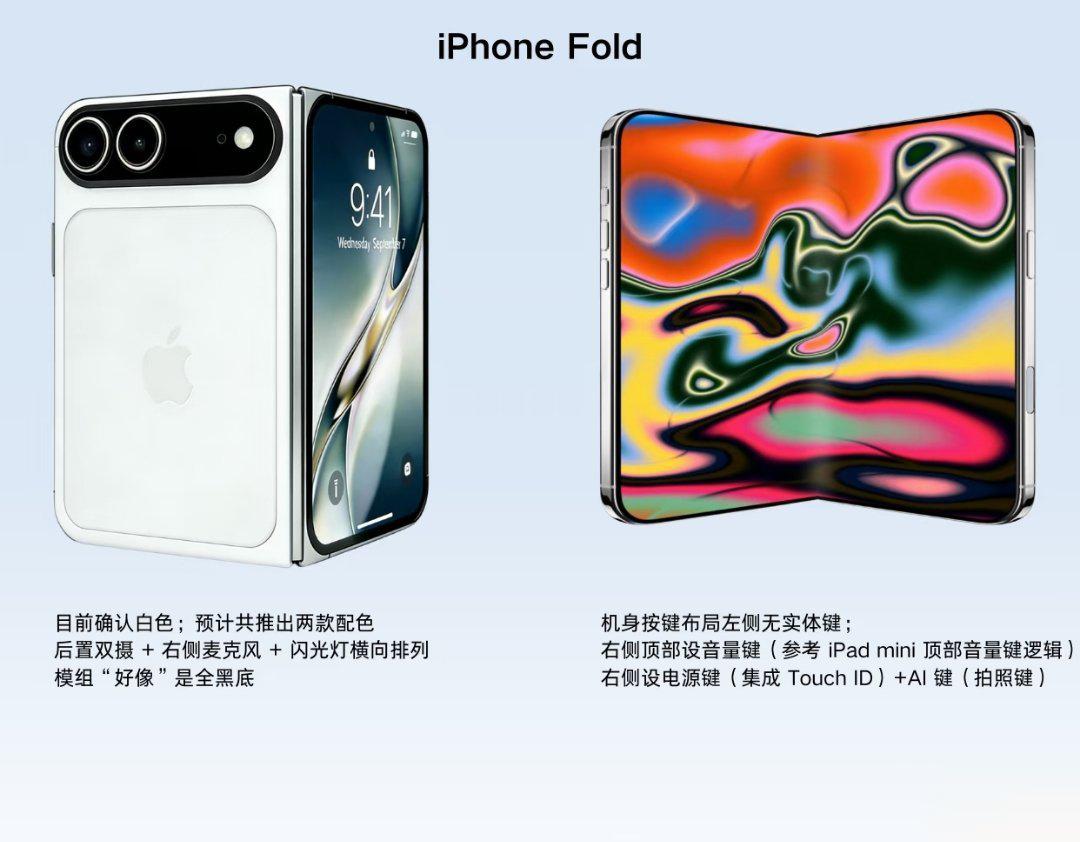 📱折叠屏iPhone：横向内折，内屏7.7英寸，折痕大幅优化，今年9月见！
?