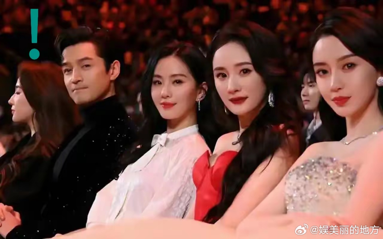 她果然是这么的与众不同，虽然只露出了一个侧颜，但这已经完全秒杀了胡歌右边的三位绝