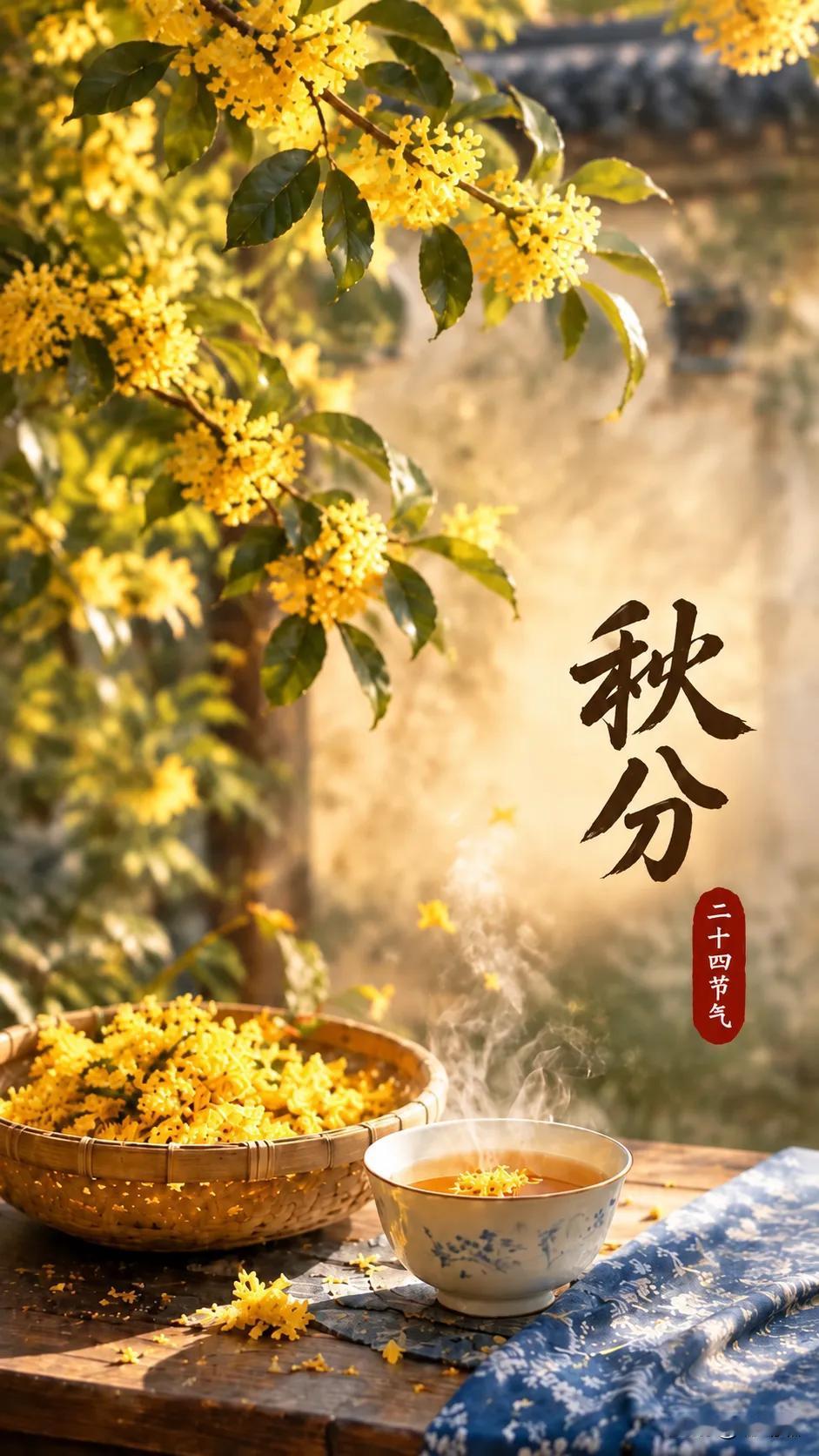 今日秋分，昼夜均而寒暑平。

此后，昼短夜长，凉意渐深。雷声始收，蛰虫坯户，水始