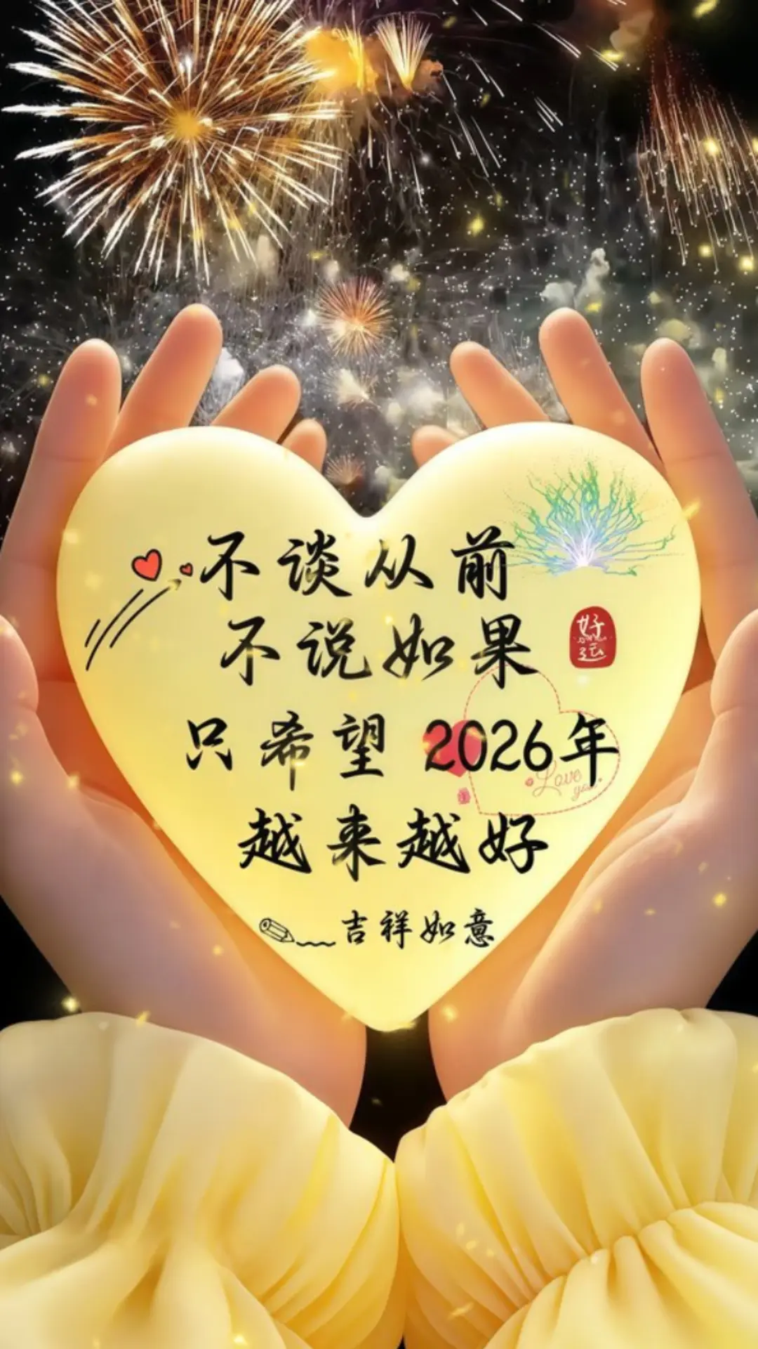 愿心想事成好运连连