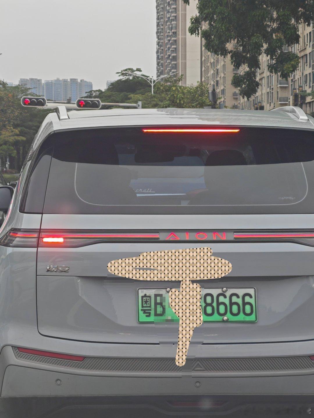 新能源的车牌，很多都是666，蛮好。 