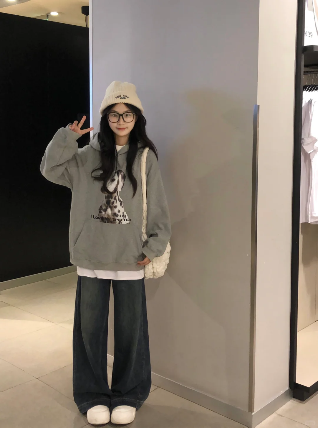 早秋的第一件灰色小狗卫衣好好看！🔒住啦！！！