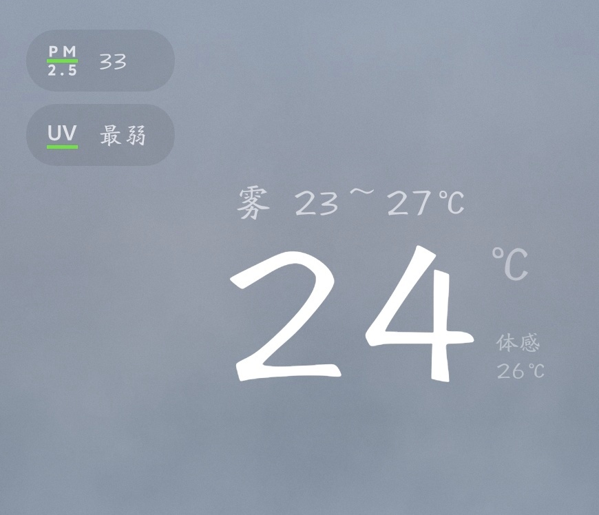 体感26°，申请出战
