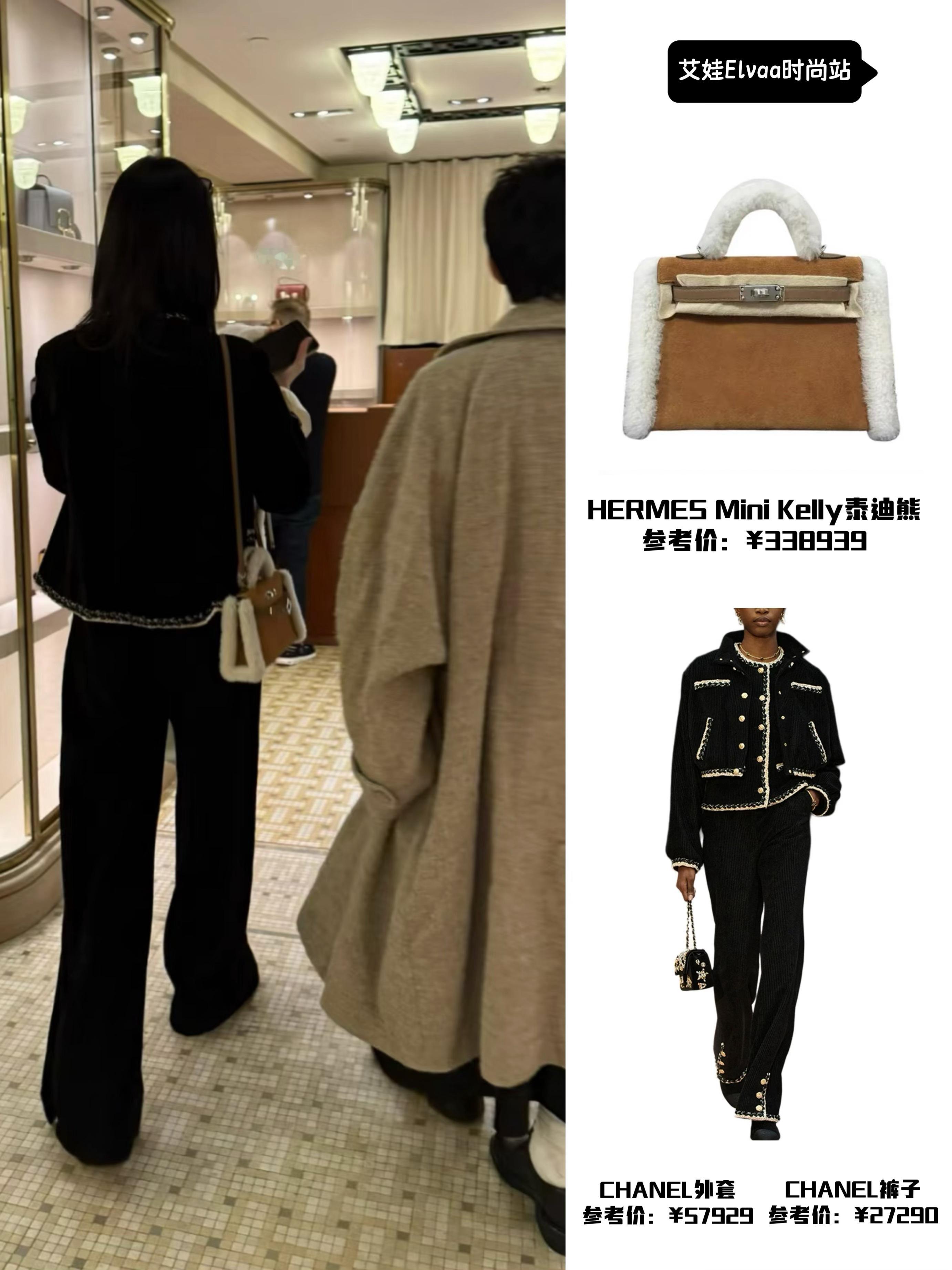 赌王媳妇奚梦瑶逛爱马仕，网友偶遇直赞叹。奚梦瑶和朋友逛巴黎爱马仕总店，一身小香风