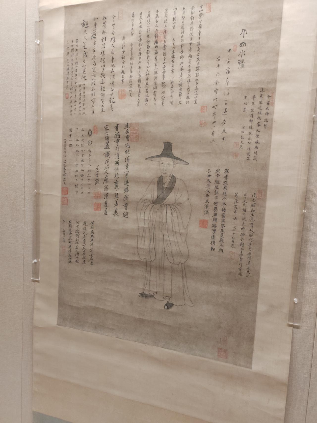 今年是八大山人诞生400周年，到南昌的八大山人真迹馆一游。展出的书法作品和绘画作