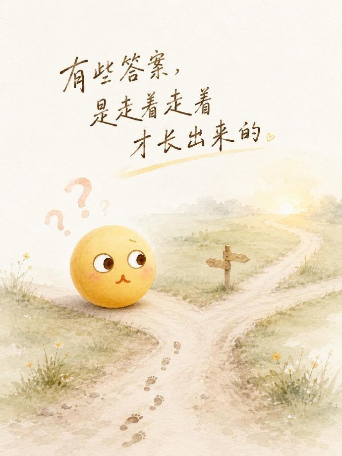在人生的岔路口，我们总渴望一个确定的答案——想知道该选哪条路，想知道以后会不会后