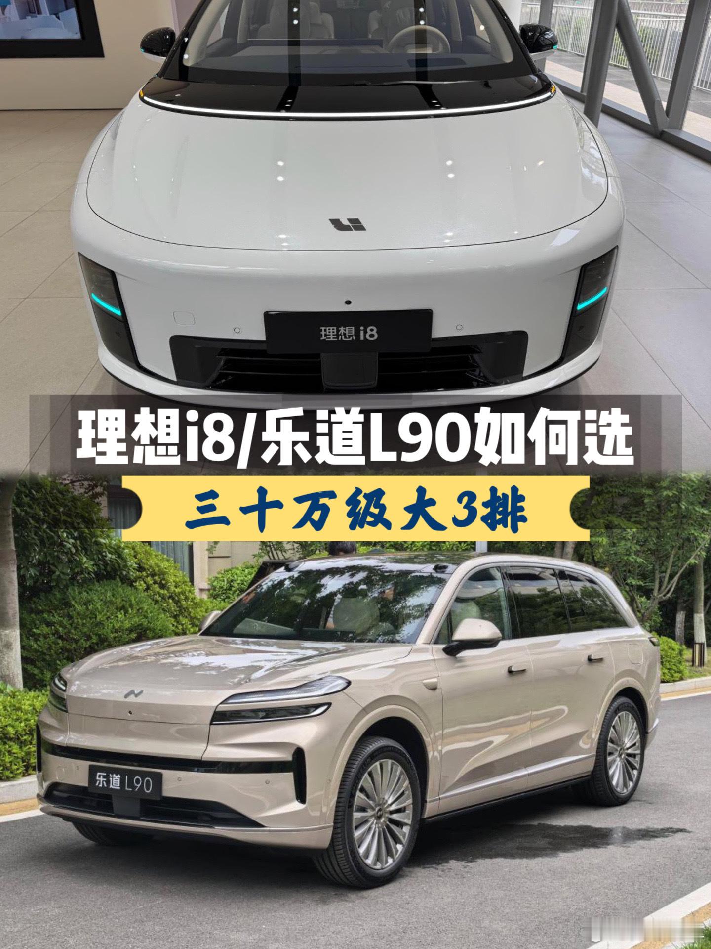 30万买大3排，大视野/大空间还是0续航焦虑 理想i8/乐道L90如何选“买纯电