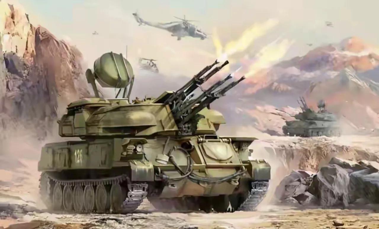 ZSU-23-4石勒喀河是苏联六七十年代的主力野战防空高炮，是世界首款单车一体化