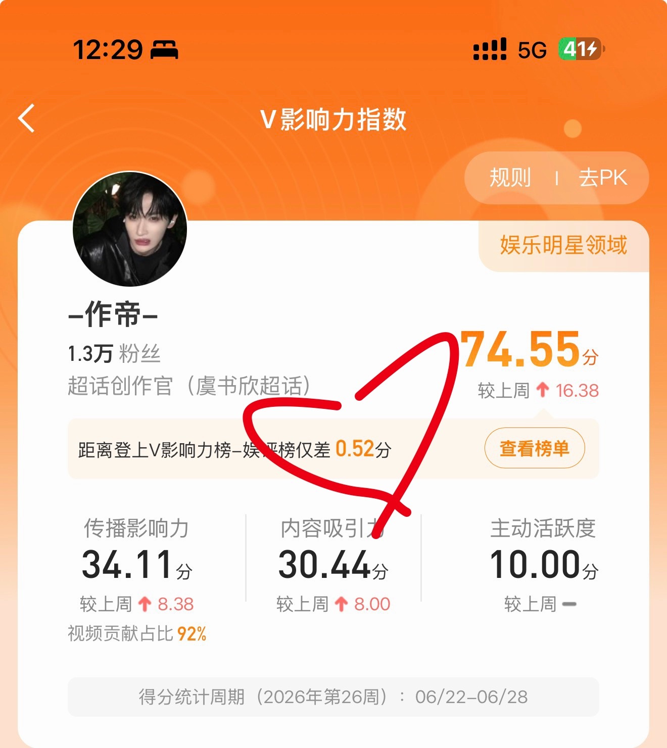 你们助力一下我上榜 