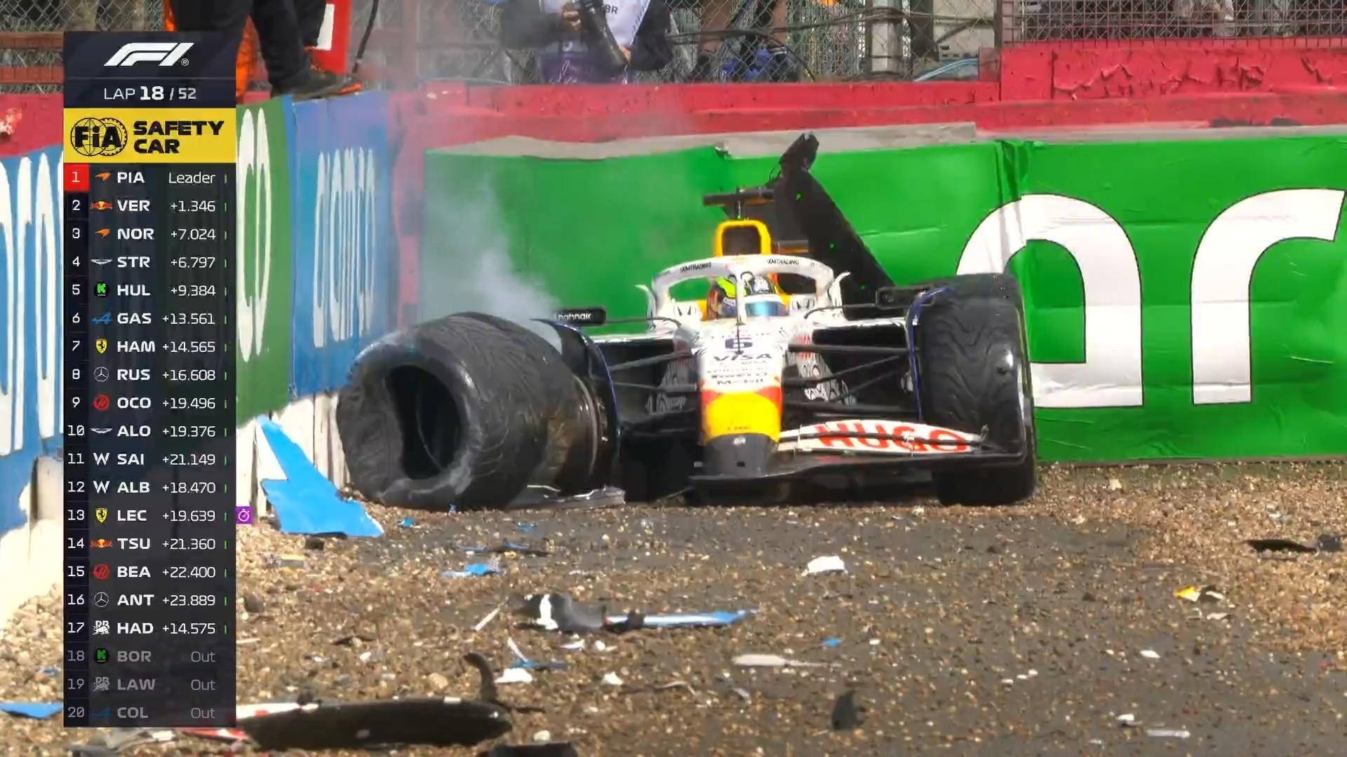 哈贾尔大撞车，车手平安！F12025F1英国大奖赛 ​​​