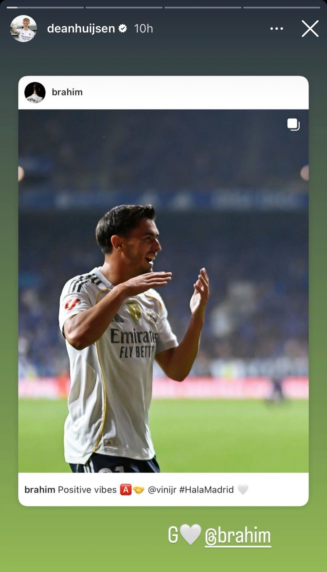 这俩就双向奔赴了？halamadrid卜拉欣赫伊森 ​​​