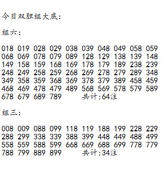福彩114期3D
题目：908+903=0389（1-2个胆）
选胆：8 9
独