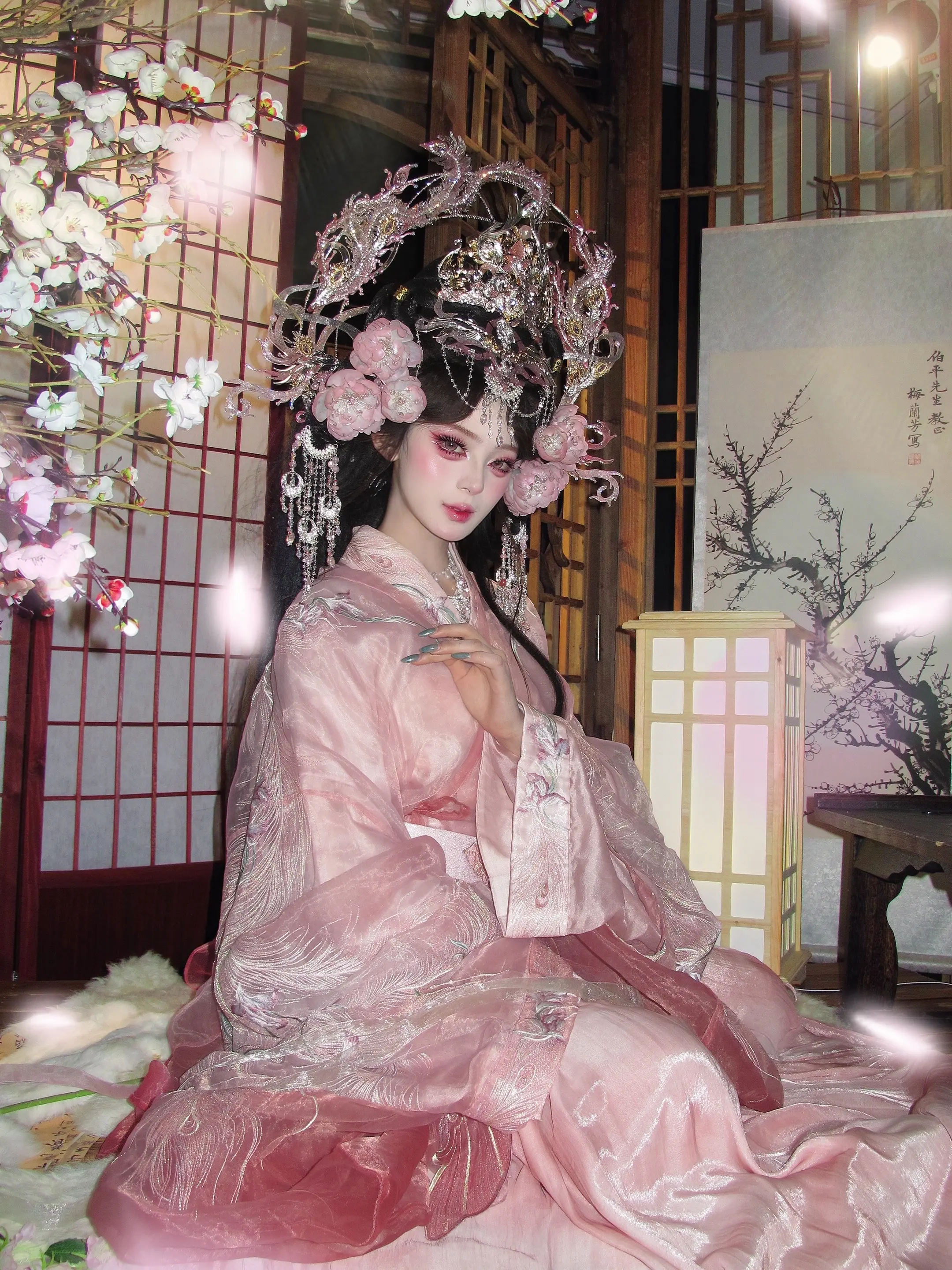 粉黛妆成，步步生花
