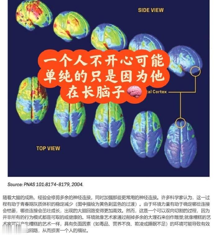 #不开心可能是你在长脑子# 科学家还怪会安慰人的 [呲牙]

看到这个话题热搜，