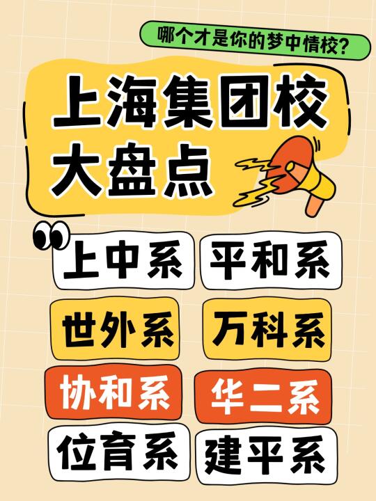 上海择校必看，沪上教育集团校最全盘点！