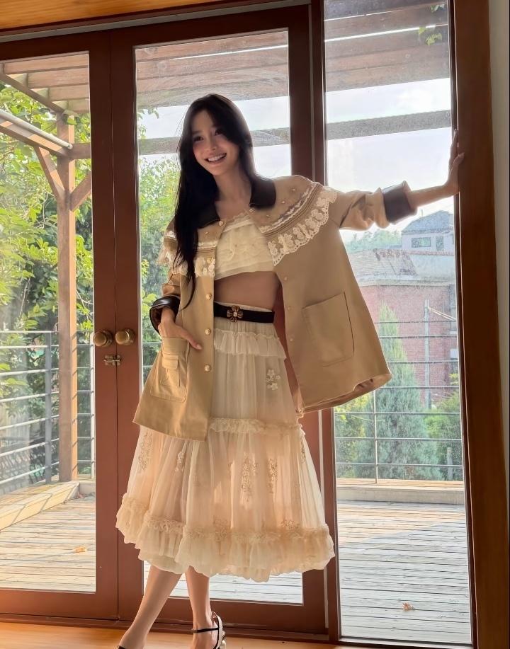 [奶牛猫]angelababy [兔子]Angelababy时隔一年千鸟格造型 